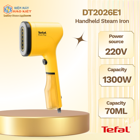 Pure Pop - Bàn Ủi Hơi Nước Cầm Tay Tefal - Vàng