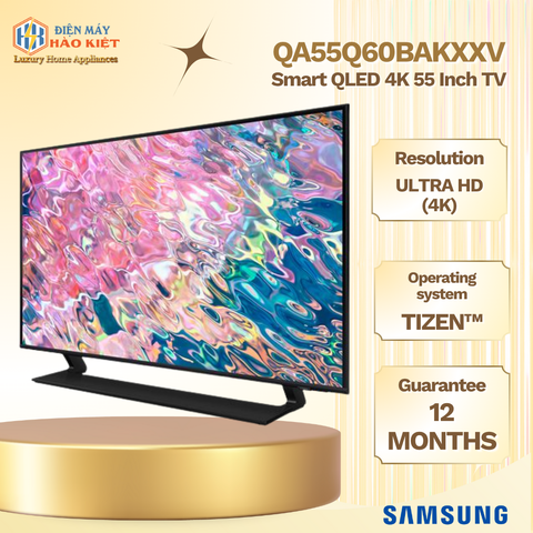 QA55Q60BAKXXV - Smart Tivi QLED Samsung 4K 55 Inch