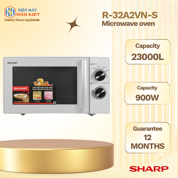 R-32A2VN-S - Lò Vi Sóng Sharp 23 Lít - Xám
