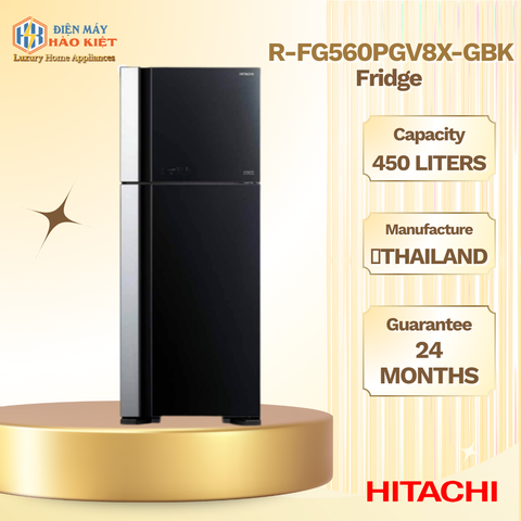 R-FG560PGV8X-GBK - Tủ Lạnh Hitachi Inverter 450 Lít