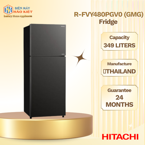 R-FVY480PGV0 (GMG) - Tủ Lạnh Hitachi Inverter 349 Lít