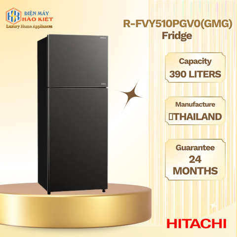 R-FVY510PGV0(GMG) - Tủ Lạnh Hitachi Inverter 390 Lít