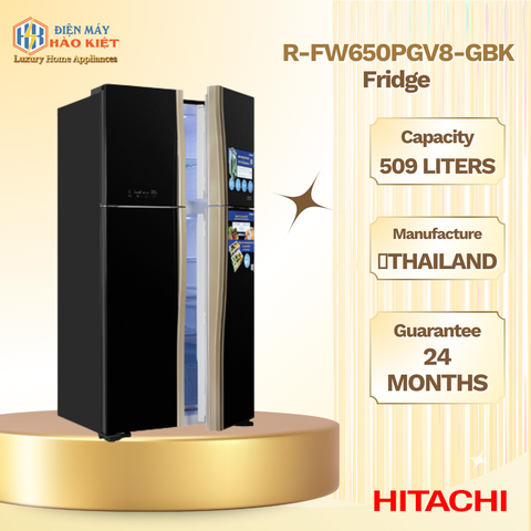R-FW650PGV8-GBK - Tủ Lạnh Hitachi Inverter 509 Lít Multi Door