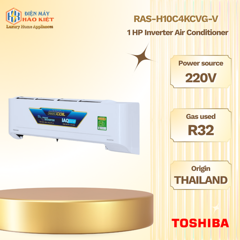RAS-H10C4KCVG-V - Máy Lạnh Toshiba 1 HP Inverter
