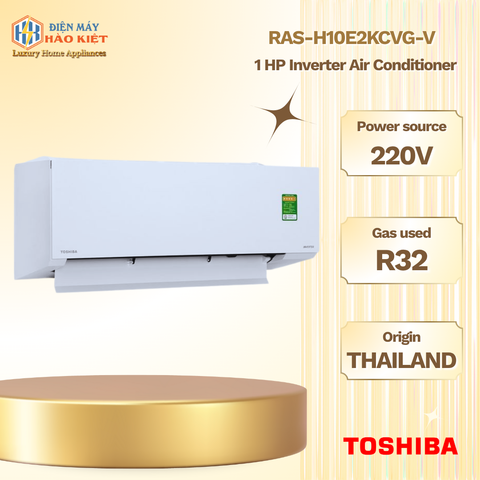 RAS-H10E2KCVG-V - Máy Lạnh Toshiba Inverter 1 HP - Dưới 15m²