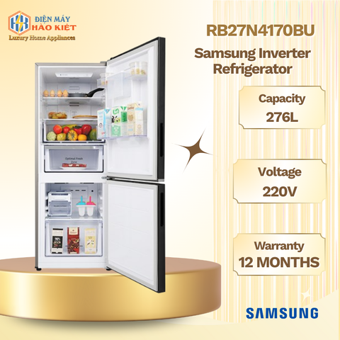 RB27N4170BU - Tủ Lạnh Samsung Inverter 276 Lít