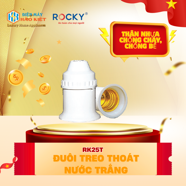 RK25T - Đuôi Treo Thoát Nước Trắng