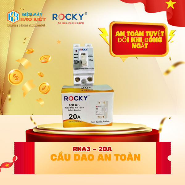 RKA3 – 20A - Cầu Dao An Toàn