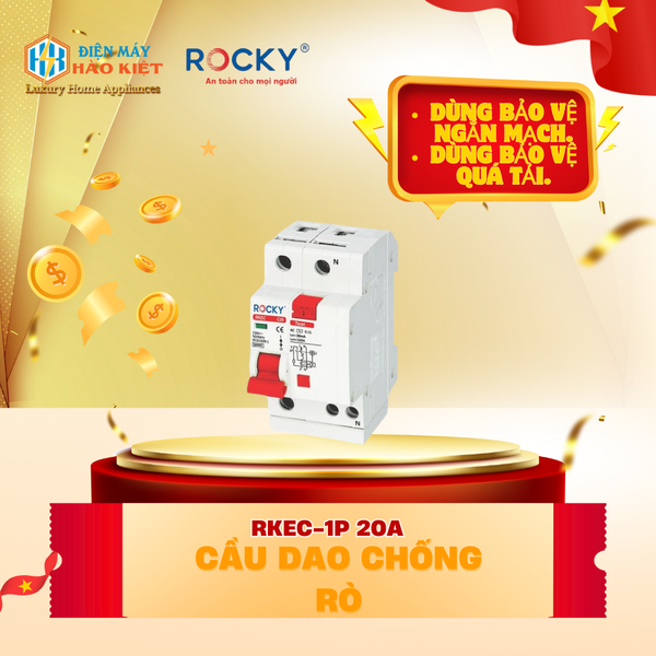 RKEC-1P 20A - Cầu Dao Chống Rò