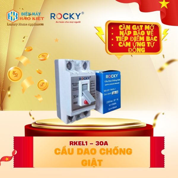 RKEL1 – 30A - Cầu Dao Chống Giật