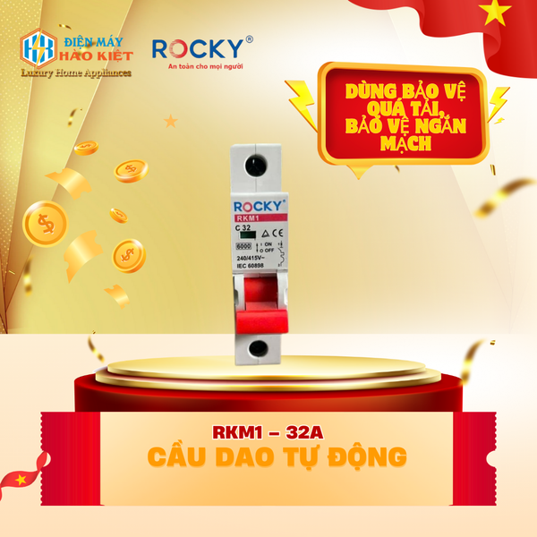 RKM1 – 32A - Cầu Dao Tự Động