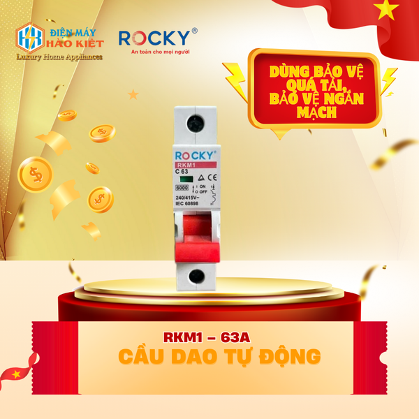 RKM1 – 63A - Cầu Dao Tự Động