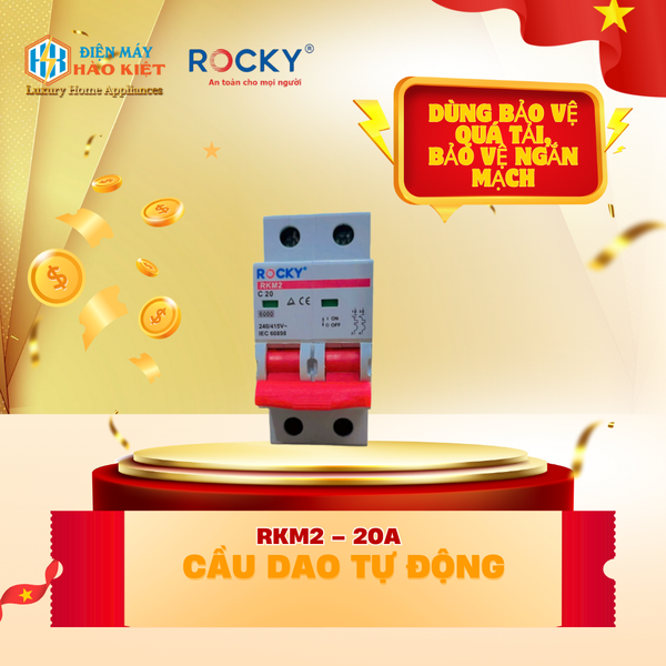 RKM2 – 20A - Cầu Dao Tự Động