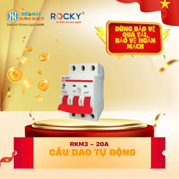 RKM3 – 20A - Cầu Dao Tự Động