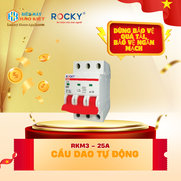 RKM3 – 25A - Cầu Dao Tự Động