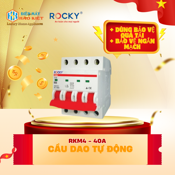 RKM4 - 40A - Cầu Dao Tự Động