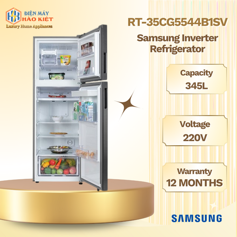 RT-35CG5544B1SV - Tủ Lạnh Samsung Inverter 345 Lít