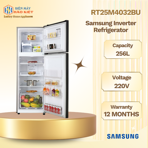 RT25M4032BU - Tủ Lạnh Samsung Inverter 256 Lít