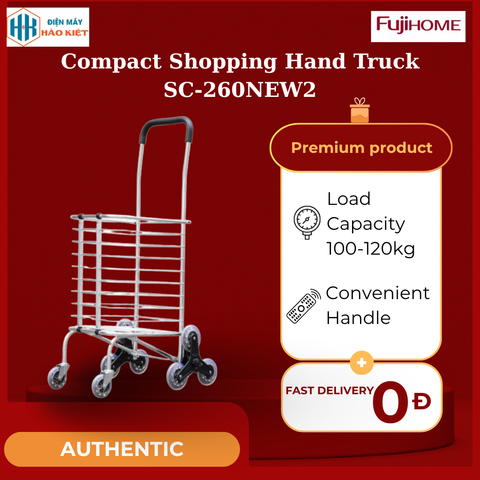 SC-260NEW2 - Xe Đi Chợ Gấp Gọn, Leo Cầu Thang Fujihome