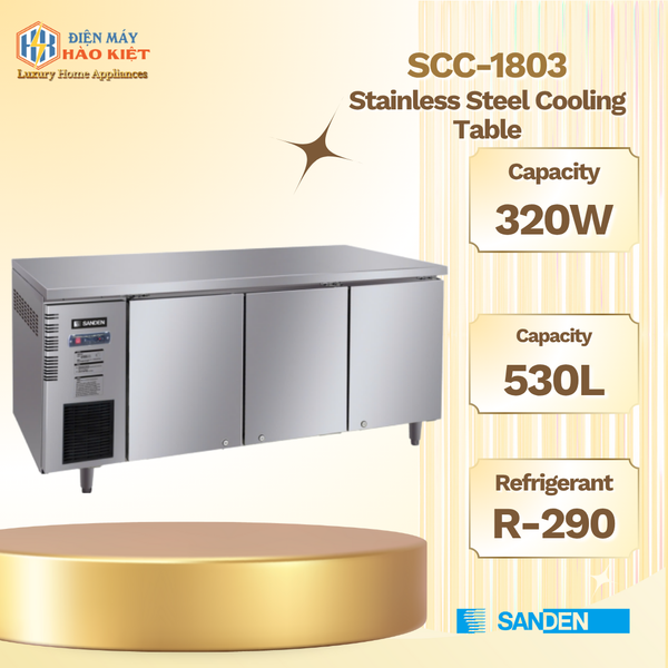 SCC-1803 - Bàn Mát Inox 530L