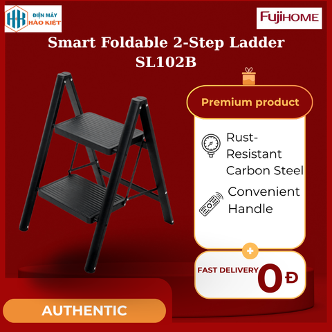 SL102B - Thang Ghế Gấp Gọn Thông Minh 2 Bậc Fujihome