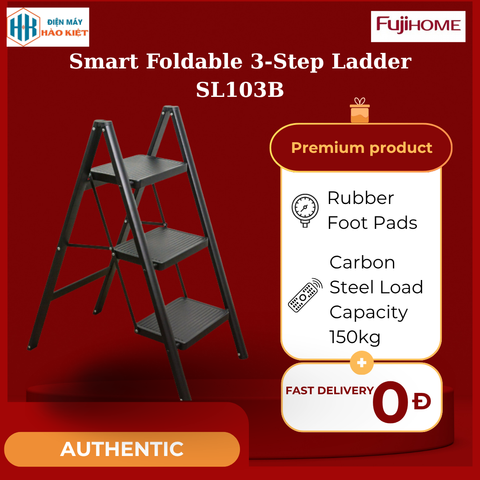 SL103B - Thang Ghế Gấp Gọn Thông Minh 3 Bậc Fujihome