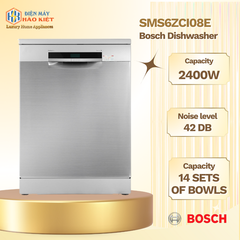 SMS6ZCI08E - Máy Rửa Chén Bosch _ Series 6 - 14 Bộ