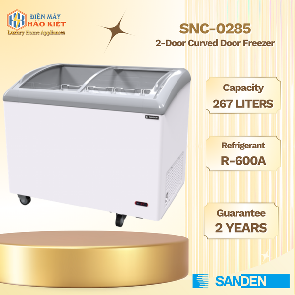 SNC-0285 - Tủ Đông 267L 2 Cửa Cánh Cong