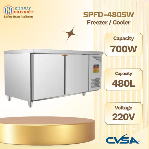 SPFD-480SW - Bàn làm việc ( chức năng làm mát, làm đông)