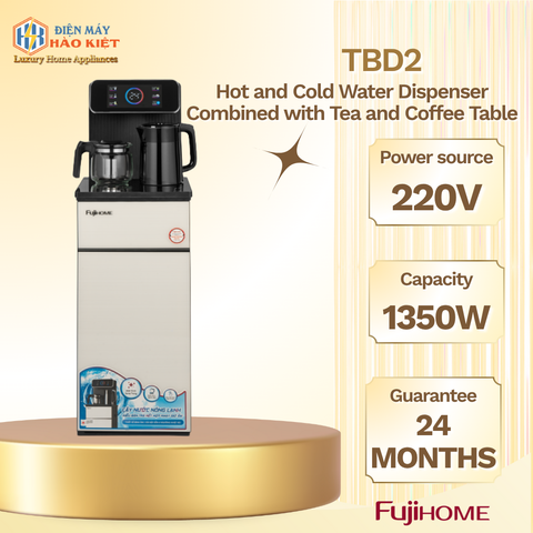 TBD22 - Cây Nước Nóng Lạnh Fujihome Bình Âm Kết Hợp Bàn Pha Trà, Cafe