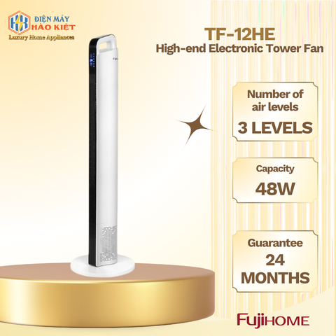 TF-12HE - Quạt Tháp Điện Tử Fujihome Cao Cấp