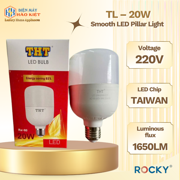 TL – 20W - ĐÈN LED TRỤ TRƠN