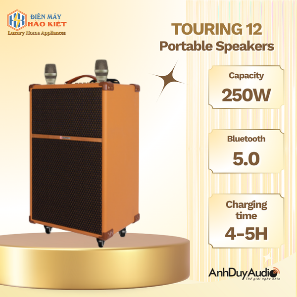 TOURING 12 - Loa Karaoke Di Động Cao Cấp