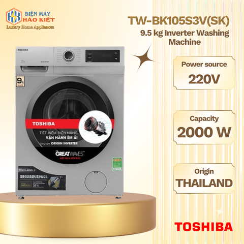 TW-BK105S3V(SK) - Máy Giặt Toshiba Inverter _ 9.5 Kg