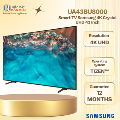 UA43BU8000 - Smart Tivi Samsung 4K Crystal UHD 43 Inch