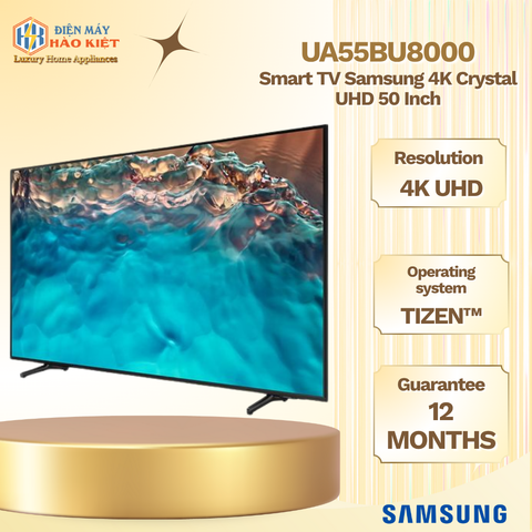 UA55BU8000 - Smart Tivi Samsung 4K Crystal UHD 50 Inch