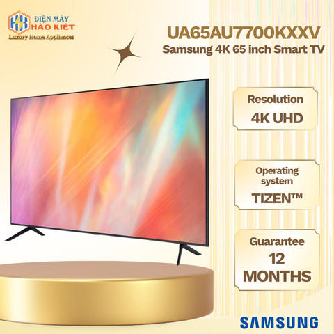 UA65AU7700KXXV - Smart Tivi Samsung 4K 65 inch