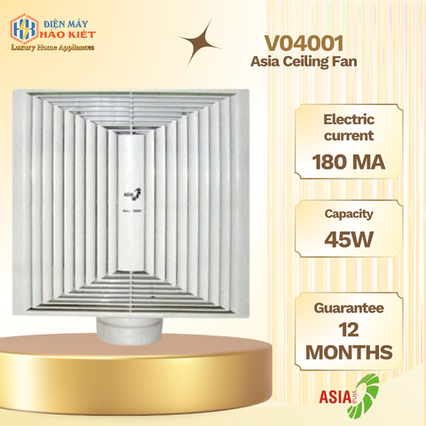 V04001 - Quạt Hút Trần Asia