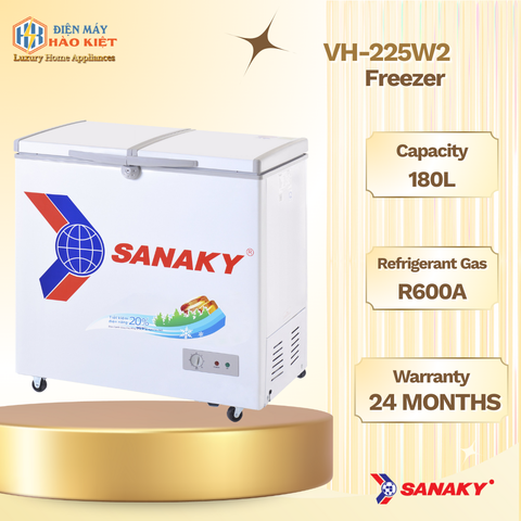 VH-2299A1 TỦ ĐÔNG SANAKY 180 LÍT ĐỒNG (R600A)