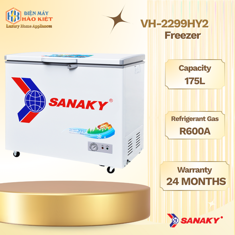 VH-2299HY2 TỦ ĐÔNG SANAKY 220 LÍT ĐỒNG (R134A)