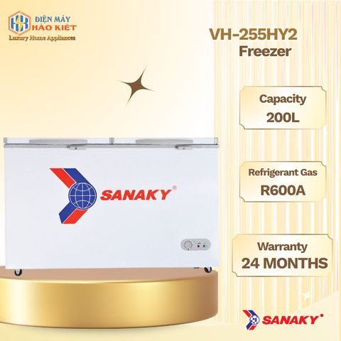 VH-255HY2 TỦ ĐÔNG SANAKY 210 LÍT NHÔM (R600A)