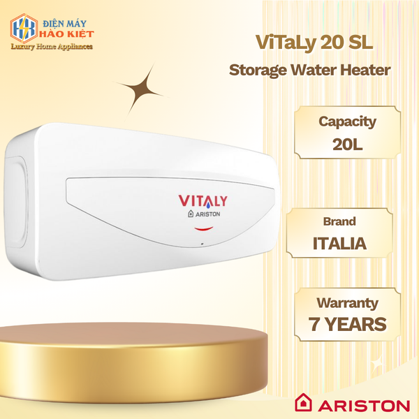 ViTaLy 20 SL - Bình Nước Nóng Gián Tiếp ViTaLy Slim 20L