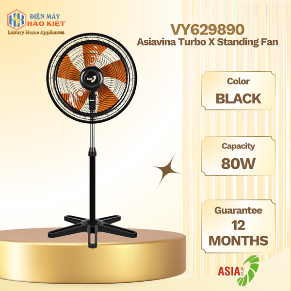VY629890 - Quạt Đứng Asiavina Turbo X Đen