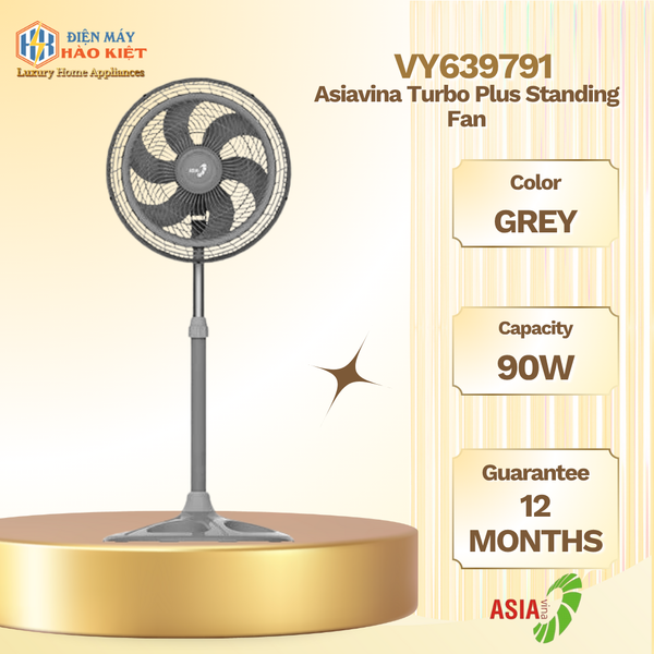 VY639791 - Quạt Đứng Asiavina Turbo Plus Xám