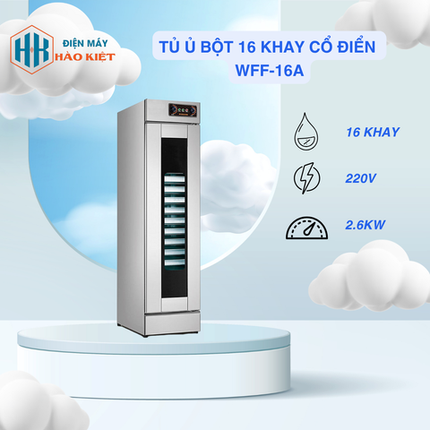 WFF-16A - Tủ ủ bột 16 khay cổ điển