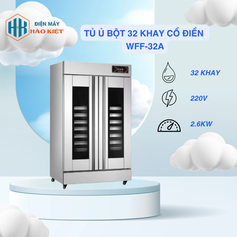 WFF-32A - Tủ ủ bột 32 khay cổ điển