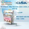 YS-2D5CD - Máy làm kem cuộn 2 chảo, 2 máy ép