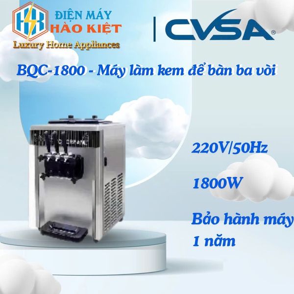 BQC-1800 - Máy làm kem để bàn ba vòi