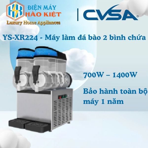 YS-XR224 - Máy làm đá bào 2 bình chứa