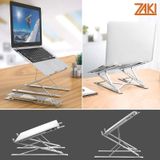  Giá đỡ Laptop 2 tầng Aluminum di động dùng cho Laptop 10″ – 17″ Zaki - ZLS001 